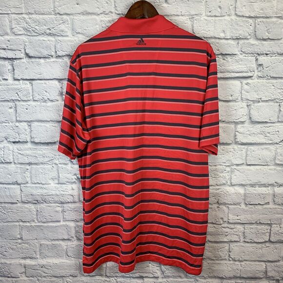 Lot Of 4 Adidas Men USA Athletic Short Sleeve Striped Golf Polo Shirt‎ Sz Large - Picture 3 of 14